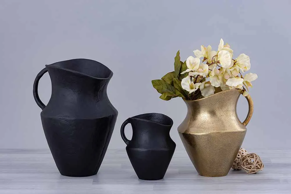 Vase set gold — Gift Items sourced from India by Straight to Source